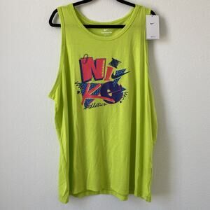 Nike Dri-FIT Graphic Training Tank - DM6261-321 - Atomic Green Men’s - XXL - NWT